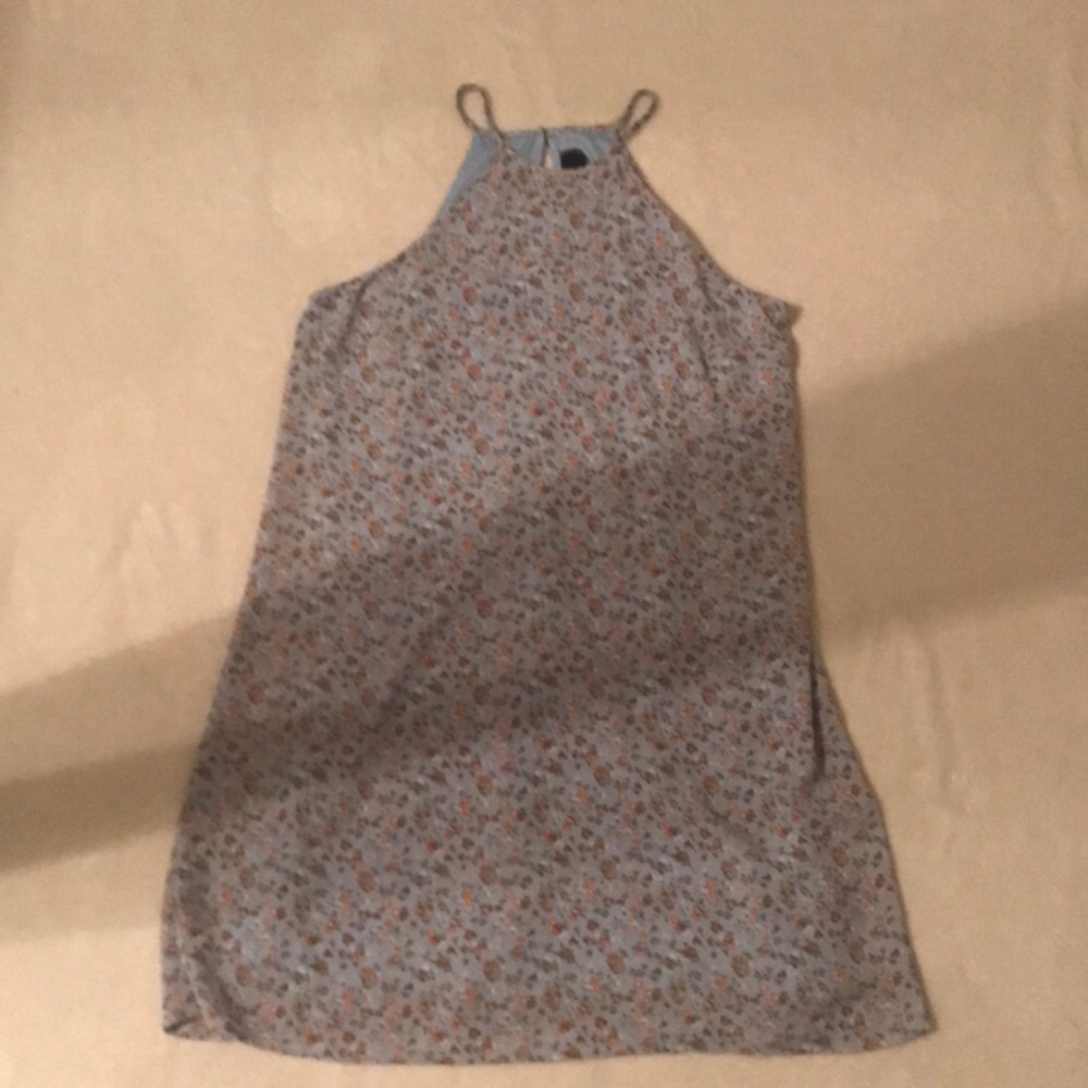 Francesca’s blue floral dress